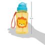 Imagem de Kit 2 garrafinhas infantil 400 ml buba com 2 canudos extra reposição retrátil silicone