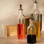 Imagem de Kit 2 Garras de Vidro para Azeite e Vinagre com Bico Dosador e Tampa Lyor Transparente