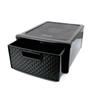 Imagem de Kit 2 Gaveteiros Organizadores Modular Rattan 7,9 L Preto