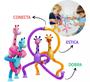 Imagem de Kit 2 Girafas Melman com Luz de LED Brinquedo Infantil Tubos coloridos Brinquedos para Crianças