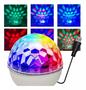 Imagem de Kit 2 Globo Bola Maluca Luz Led Colorido Rgb Usb Mini Iluminação Vibrante Festa Balada  LEY2147