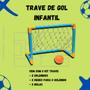 Imagem de Kit 2 Golzinho Trave Futebol Infantil + Cesta De Basquete + Bola