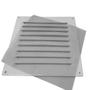 Imagem de Kit 2 Grades De Ventilação De Alumínio Branca Itc Com Tela