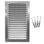 Imagem de Kit 2 Grades Ventilação Retangular Alumínio 20x33cm ITC