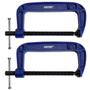 Imagem de Kit 2 Grampo Sargento 150Mm Profissional Tipo C Marceneiro