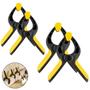 Imagem de Kit 2 Grampos Com Mola Sargento Multiuso 4 + 2 Grampos 6 Pol