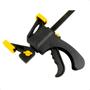 Imagem de Kit 2 Grampos Sargento Aperto Rápido Madeira 150X265X45Mm