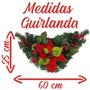 Imagem de Kit 2 Guirlandas Natalina Festão Decorativo De Natal Pinha Natural 60cm