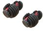 Imagem de Kit 2 Halteres com Regulagem de Anilhas Pelegrin PEL-FIT23 23kg