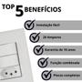 Imagem de Kit 2 Interruptor Duplo + Tomada 20a Liz Embutir Tramontina