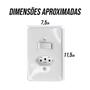 Imagem de KIT 2 interruptor paralelo 6A com tomada 2P+T 10A 250V Ilumi