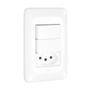 Imagem de Kit 2 Interruptor Simples com Tomada 20A com Placa e Suporte 4x2 PIAL Pop Legrand