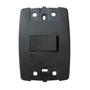 Imagem de Kit 2 Interruptor Simples Preto 10A 250V Placa 4x2 Ilumi