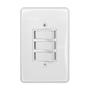 Imagem de Kit 2 interruptor três tecla simples embutir 4x2 250v 6a Ilumi
