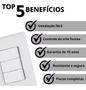 Imagem de Kit 2 Interruptor Triplo 4x2 Branco Embutir Liz Tramontina