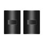 Imagem de Kit 2 Interruptores Paralelos 10A Carbono Preto 4x2 Soprano