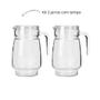 Imagem de Kit 2 jarras de vidro para suco agua com tampa 1,8 litros