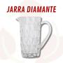 Imagem de Kit 2 Jarras Vidro Desenhado Diamante Transparente 1 L Moderno