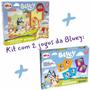 Imagem de Kit 2 Jogos Bluey: Jogo Da Memória 24 Peças + Quebra Cabeça 60 Peças Com Lente Mágica - Elka