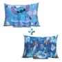 Imagem de Kit 2 Jogos Cama Menina Disney Stitch Sereia Ariel Algodão