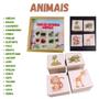 Imagem de Kit 2 Jogos da Memória Objetos e Animais - Educação Infantil Brinquedo Educativo Pedagógico
