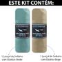 Imagem de Kit 2 Jogos de Cama Lençol Solteiro Malha 100% Algodão Com Elástico Edromania - Emcompre