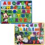 Imagem de Kit 2 Jogos Mickey Disney Encaixe Letras Maiuscula Minuscula