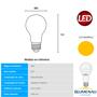 Imagem de Kit 2 Lampada Led Bulbo 12w E27 Branca Quente 3000K Amarela