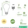 Imagem de Kit 2 Lampada Led Bulbo PERA 7w E27 Branco Neutro 4000K