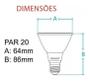 Imagem de Kit 2 Lâmpada Led Par20 7w Bivolt E27 Amarela - Avant