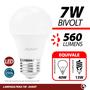 Imagem de Kit 2 Lâmpada Led Pera 7W Bulbo Soquete E27 Luz Cor Branco Frio 6500K 560lm Bivolt - Avant