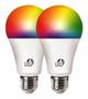 Imagem de Kit 2 Lâmpada Smart RGB Wifi 10w  Inteligente Controle App Celular