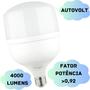 Imagem de Kit 2 Lâmpadas LED 50w 6500K E27 Bulbo Alta Potência Branco Frio 4000 Lumens Autovolt