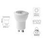 Imagem de Kit 2 lampadas led mini - mr11 - gu10 - 4w - 2700k