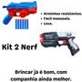 Imagem de Kit 2 Lançadores Nerf Profissionais com Dardos Pistolinha.