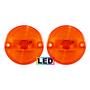 Imagem de KIT 2 Lanterna Vigia Ônibus 70mm LED BIVOLT Âmbar