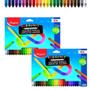Imagem de Kit 2 Lápis De Cor Infinito Maped Com 24 Cores Color Peps