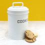 Imagem de Kit 2 Latas de Biscoitos Cookies Branco Com Alça - NH