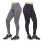 Imagem de Kit 2 leggings feminina adulto lisa basica suplex fitness uniforme academia ginástica trabalho