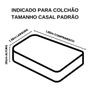 Imagem de Kit 2 Lençol Cama Casal Cinza Com Elástico Algodão 150 Fios