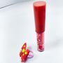 Imagem de Kit 2 Lip oil labial com anel de laço fofo ação hidratante maxima pgmentação