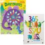 Imagem de Kit 2 Livros Giz de cera Dinossauros + 365 Dinossauros Para Colorir