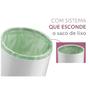 Imagem de Kit 2 Lixeira Quadrada 6,5 Litros Cesto De Lixo Rose Gold Para Banheiro Pia Cozinha - Future