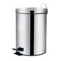 Imagem de Kit 2 Lixeiras Cesto De Lixo Inox Banheiro Cozinha 3 e 5 Litros Pedal e Balde Interno Removível