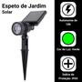 Imagem de Kit 2 Luminária Espeto Jardim Led Energia Solar 10w Verde