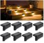 Imagem de KIT 2 luminarias Solar Sensor Balizador LED de LUZ QUENTE LED Carregamento Solar, Área Externa,Diferentes para Casa MT078