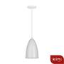 Imagem de Kit 2 Lustre Luminaria Pendente Detroit Branco Aluminio Kin Light