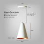 Imagem de Kit 2 Lustre Pendente Cone Branco Minimalista