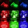 Imagem de Kit 2 Luz Led luminária Rgb Piscina Copo Colorida Controle Pilha Ventosa Para festa Decoração