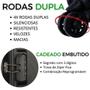 Imagem de Kit 2 Malas De Bordo Fibra Rígida ABS Padrão ANAC Rodas 360 - Tam P